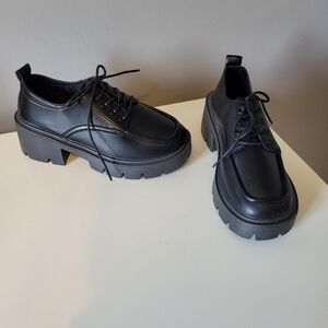 Chunky Goth Oxfords, BNWT, Size 38